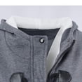thumbnail image 5 of Women Fleece Jacket With Hood Fashion Horn Button Winter Warm Thicken Coat Long Soft Windbreaker Insulated Overcoat, 5 of 7