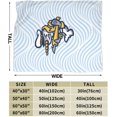 thumbnail image 3 of Norwich Sea Unicorns University Fleece Blanket, Very Soft Microfiber Flannel Blanket for Couch Warm and Cozy for All Seasons, 3 of 6