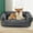 Gray, variant on AZXY Dog Beds for Medium Sized Dogs,Dog Couch Bed,Washable Small Dog Bed,Warm Chew Proof Pet Bed