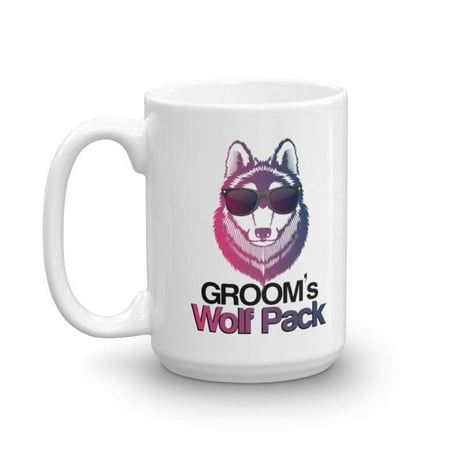 

Grooms Wolf Pack Groomsmen Gift Ideas Mugs (15oz)