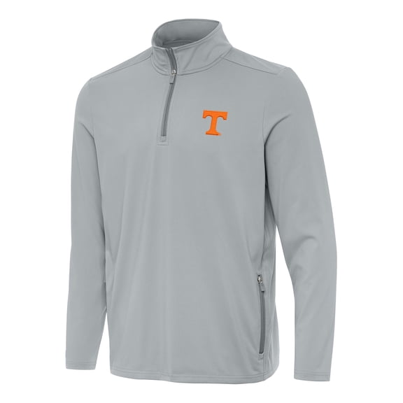 Men's Antigua  Gray Tennessee Volunteers Perilous Quarter-Zip Sweatshirt