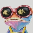 thumbnail image 7 of HFDF Shopping Frog Canvas Wall Art Colorful Cute Animal Abstract Oil Painting Modern Wall Picture Artwork for Living Room Home Bedroom Decor 10x8inch Framed, 7 of 7