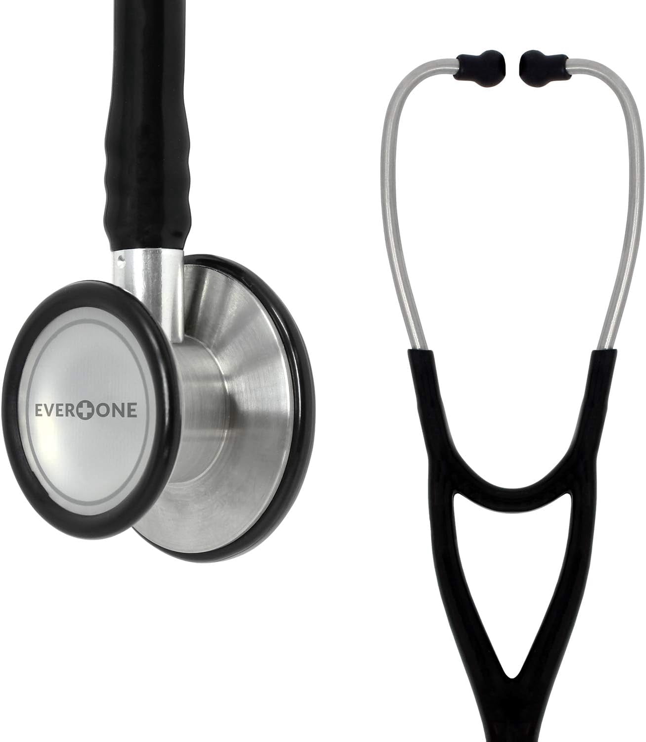 Premium Cardiology Stethoscope, Black Tube, 27 Inch