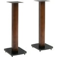 thumbnail image 3 of 30" Tempered glass & steel with solid wood trim speaker stand. Sold as pair, 3 of 3