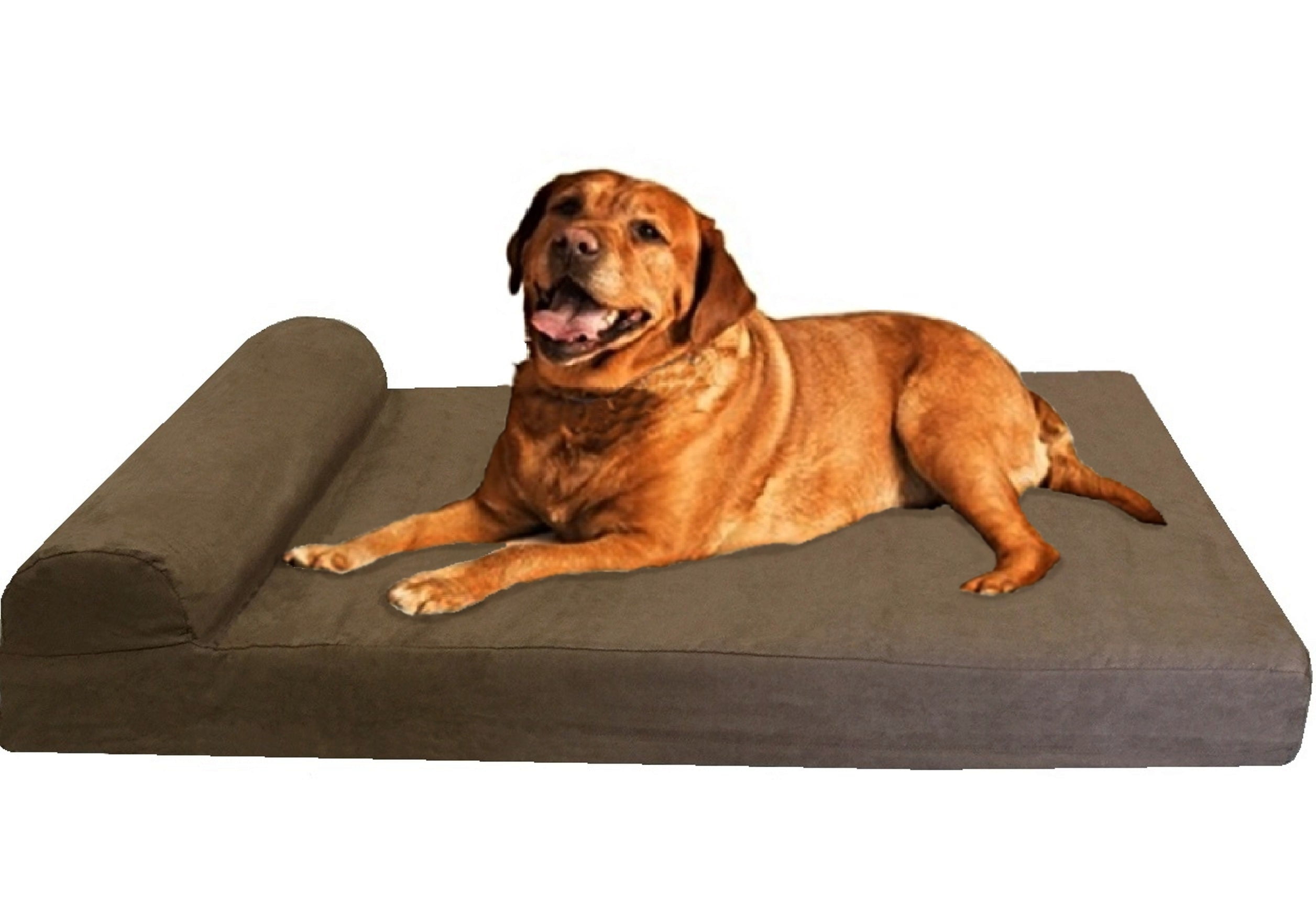 XXL HeadRest Orthopedic Memory Foam Dog Bed for Large Dogs, Waterproof