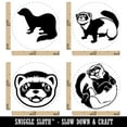 thumbnail image 2 of Ferrets Friendly Cute Silly Rubber Stamp Set for Scrapbooking Crafting Stamping - Medium 1 Inch, 2 of 7