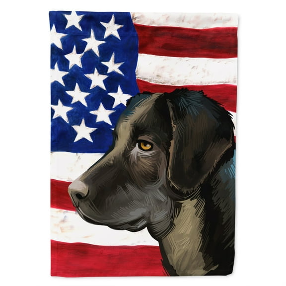 Portuguese Cattle Dog American Flag Garden Flag