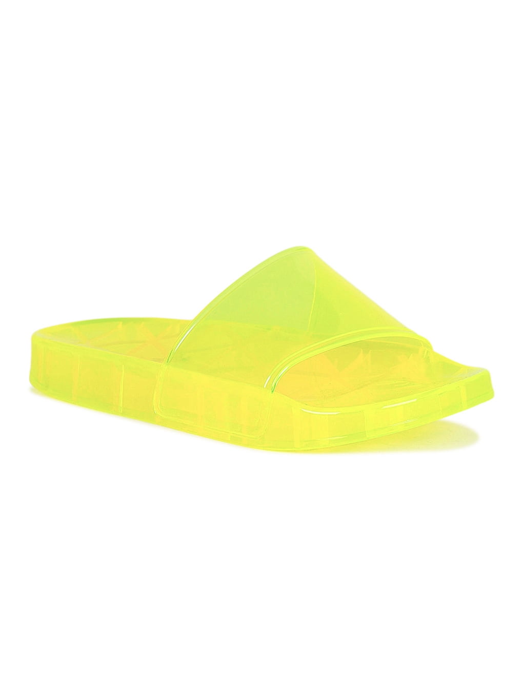 wide jelly sandals