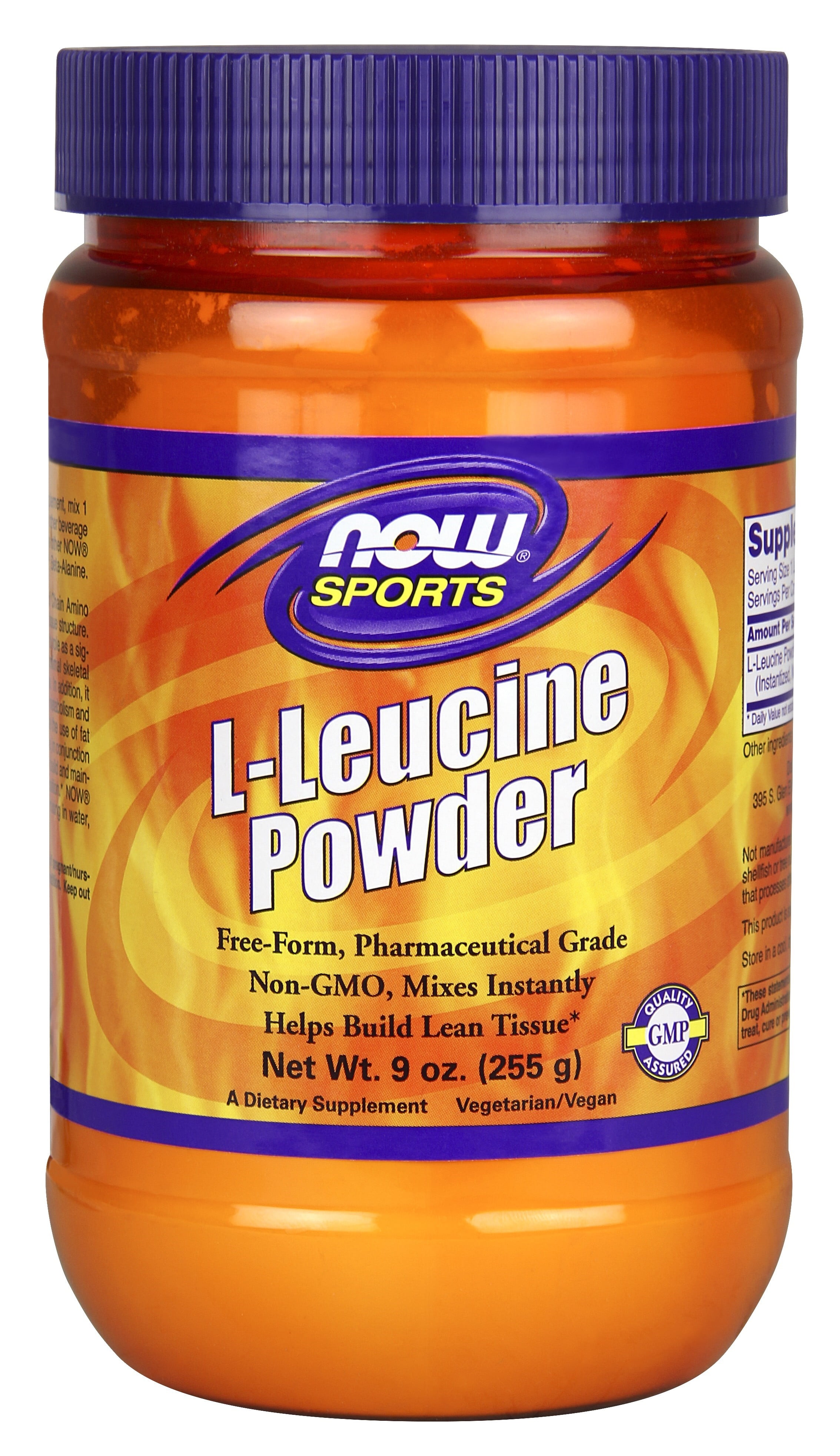 NOW Foods Sports LLeucine Powder 9 oz Vegan