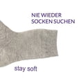 thumbnail image 2 of Oat strip stack socks solid cotton tube socks, 2 of 5