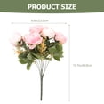 thumbnail image 2 of ADDHAT Flor Artificial Peonía Rosa Para De Y Fiesta Con Delicado, 2 of 6