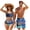 Blue Galaxy Palm, variant on Hawaiian Beach Skeleton Matching Swimsuits for Couples Womens 2 Piece Bikini Sets Sexy Cross Front Mens Swimming Trunk with Pocket Couples Matching Bathing Suits Family Swimwear