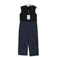 thumbnail image 2 of Hudson Baby Unisex Snow Bib Overalls with Fleece Top, Navy, 2 Toddler, 2 of 4