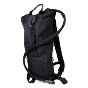 M MCGUIRE GEAR Hydration Backpack, with 3L/100 oz. Hydration Pack, Water-resistant Nylon Hiking Backpack with Water Bladder (Black, Medium).