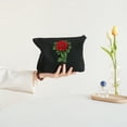 thumbnail image 4 of JEUXUS Casual Large Capacity Shoulder Bag Red Roses for Men, Women Flower Gardening 2 Pcs Canvas Tote Bags Cute Aesthetic Tote Bags with Zipper Black, 4 of 8