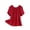 Burgundy, variant on Women's Blouses Off Shoulder Puff Ruffled Short Sleeve Solid Color Casual Tops for Spring Summe