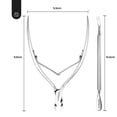 thumbnail image 6 of Beetles Cuticle Cuticle with Cuticle Pusher, Cuticle Remover Cuticle Nippers Stainless Steel, 6 of 6
