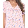 thumbnail image 5 of Casual Nights Women's Short Sleeve Floral Nightgown Nightshirt Night Dress, 5 of 5
