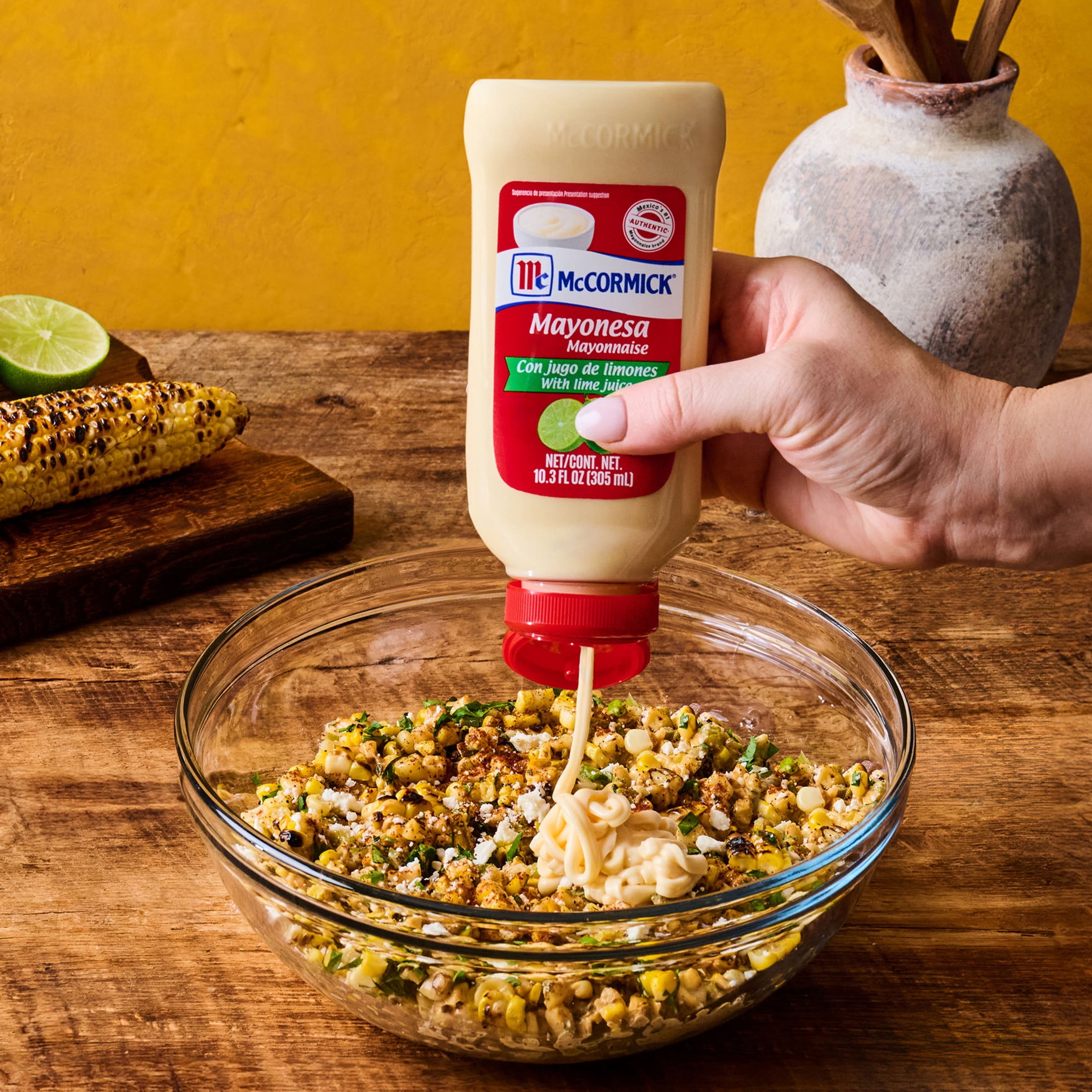 (3 pack) McCormick Mayonesa (Mayonnaise) with Lime Juice, 10.3 fl oz Bottle