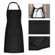 thumbnail image 3 of 2Pcs Aprons Waterproof for Men Women, Aprons in Cotton Polyester, Aprons Ajustable with 2 Pockets,Bib Aprons for Kitchen, 3 of 5