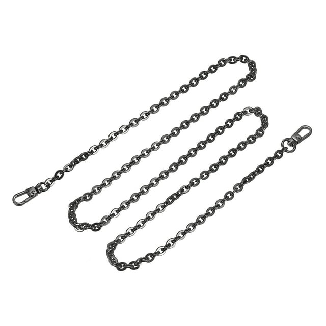 Unique Bargains 43'x0.24' Purse Chain Strap, Purse Handle Shoulder Bag Replacement Strap(Black)