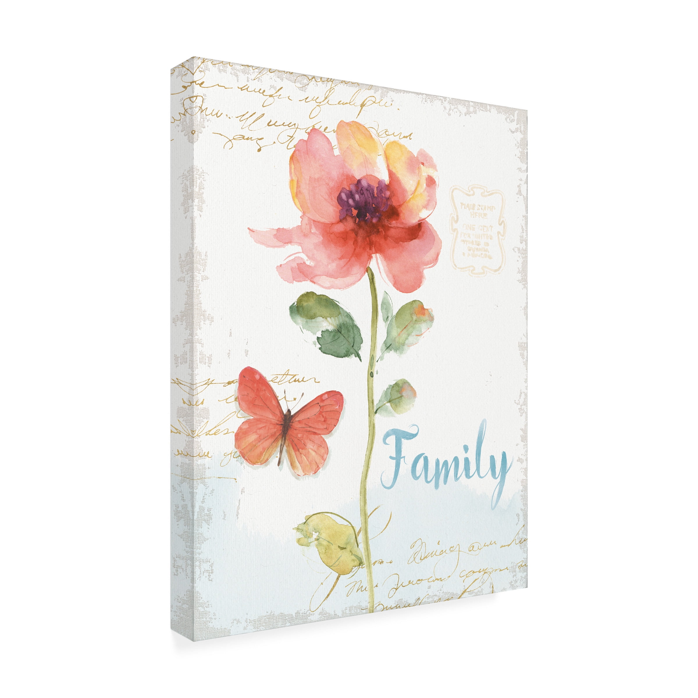 Lisa Audit 'Rainbow Seeds Floral IX Family' Outdoor Canvas 32x24