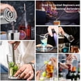 thumbnail image 4 of 15 Piece Cocktail Shaker Set, Boston Stainless Steel Bartender Kit with Acrylic Stand, Bartending Kit, Professional Bar Tool Set for Drink Mixing, Home, Bar, Party Acrylic, 4 of 5