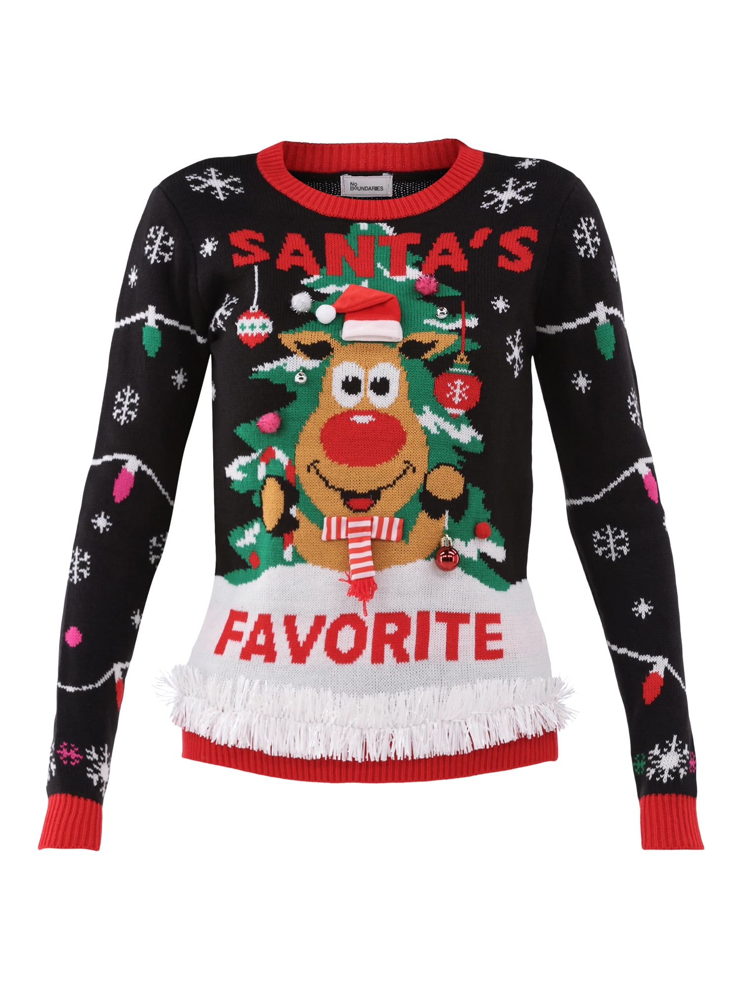 No Boundaries Christmas Sweater, Women's