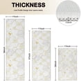 thumbnail image 4 of White Gold Leaf Hexagon Marble Pattern Kitchen Rugs Sets Of 3,Kitchen Runner Rugs Non Skid Washable,Decorative Kitchen Floor Mats for Kitchen,Sink,Laundry,17"x30"+ 17"x47" + 17"x59", 4 of 6