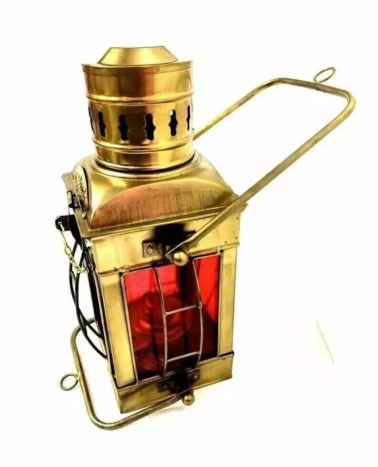 Brass Oil Lamp Ship Lantern Antique Boat Nautical gift