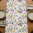 thumbnail image 5 of Wildflowers Blossom Table Runner, Spring Farmhouse Botanical Floral Washable Cotton Linen Table Runners 120 Inches Long, Dresser Scarf Runner for Dining/Living Room/Kitchen/Square Tables 13''x120'', 5 of 9