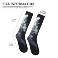 thumbnail image 5 of Bixox Elegant Feathered Floral Wings Print Compression Socks,Compression Socks Women & Men Circulation for Medical,Running,Athletic, 5 of 7