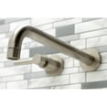 thumbnail image 3 of Kingston Brass KS8058DL Concord Two-Handle Wall Mount Roman Tub Faucet, Brushed Nickel, 3 of 7