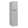 thumbnail image 2 of Salsbury 3715S-06ZRU Recessed Mounted 4C Horizontal Mailbox - 15 Door High Unit 55 in. - Single Column - 6 MB1 Doors & 1 PL6, Bronze - Rear Loading - USPS Access, 2 of 4