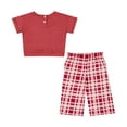 thumbnail image 2 of Girls Infant Colosseum Crimson Oklahoma Sooners Sky Castle Two-Piece T-Shirt and Pants Set, 2 of 2
