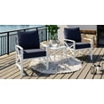 thumbnail image 6 of SUNLEI 3 Pcs Patio Outdoor Furniture Set, Porch Chairs Conversation Sets with Glass Coffee Table, Outside Metal Sofa Set for Garden, Balcony, Poolside, Backyard, Blue, 6 of 8