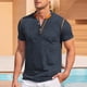 thumbnail image 1 of pstuiky camisetas camisas para hombre, Camiseta deportiva informal con cuello en V y manga corta estampada para hombre camisas casuales para hombre s, 1 of 3