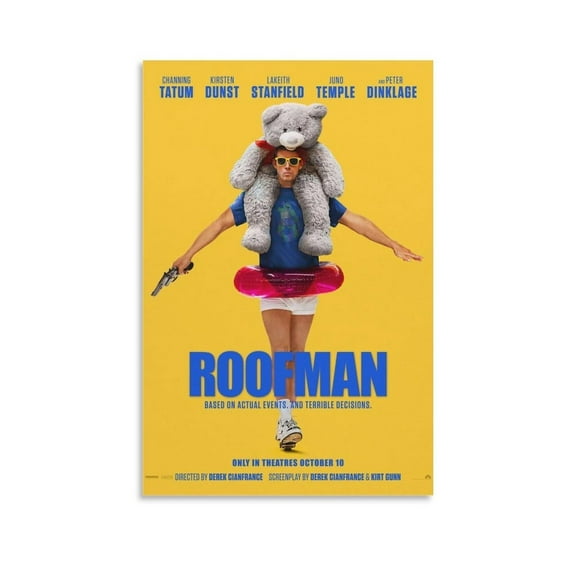 Roofman - Vintage Blockbuster Movie Poster New Movie Poster Canvas Wall Art