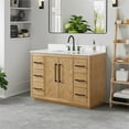 thumbnail image 3 of Bellavia 48" Wood Vanity in Weathered Fir Engineered Stone Top no Mirror, 3 of 12