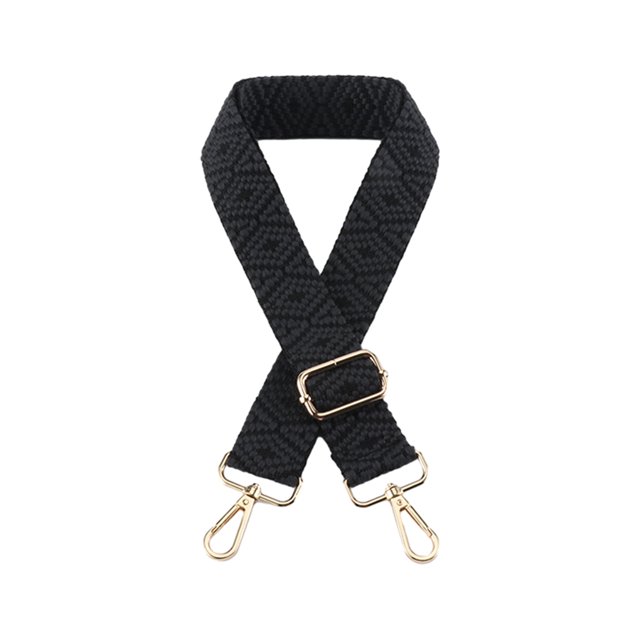 keepw Handbag Backpack Wide Belt Adjustable Crossbody Bag Strap Thickening Removable Lightweight Detachable Webbing Straps Black Light Gold Button