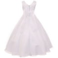 thumbnail image 2 of Big Girls Lace V Neck First Communion Pageant Wedding Birthday Flower Girl Dress White 14 (4KD18), 2 of 5