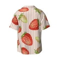 thumbnail image 2 of Disketp Men's Hawaiian Strawberries Print Shirts Button Down Holiday Beach Shirts-Small, 2 of 7