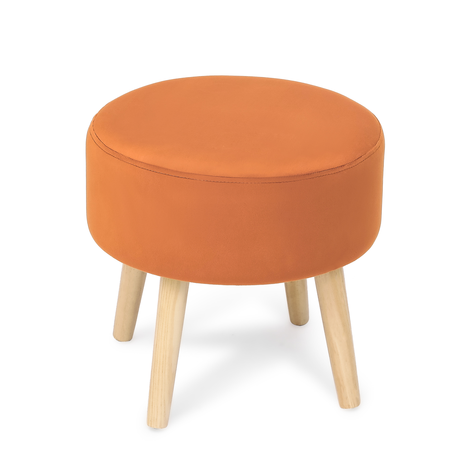 Homebeez Fabric Padded Ottoman,Foot Rest Stool With Legs,Vanity