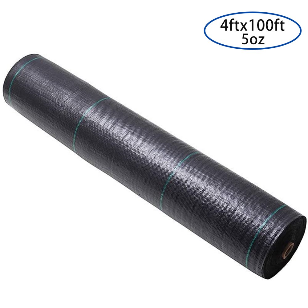 4 x 100ft Premium 5oz Pro Garden Weed Barrier Landscape Fabric Durable