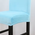 thumbnail image 2 of Velvet Counter Stool Pub Chair Covers,Stretch Soft Height Bar Stool Slipcovers Removable Washable Anti-Dust Chair Protectors for Kitchen Cafe Barstool-1 Pcs-sky blue, 2 of 6