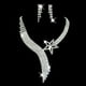 thumbnail image 2 of Pendiente de cristal Hugo Joyería de la boda collar aretes, 2 of 3