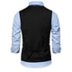 thumbnail image 4 of Chaqueta de Traje de Ocio de Bolsillo sin Cuello en V de Color Sólido sin Mangas, Trajes de Hombre de Ajuste Delgado para el Uso Formal Informal, 4 of 7