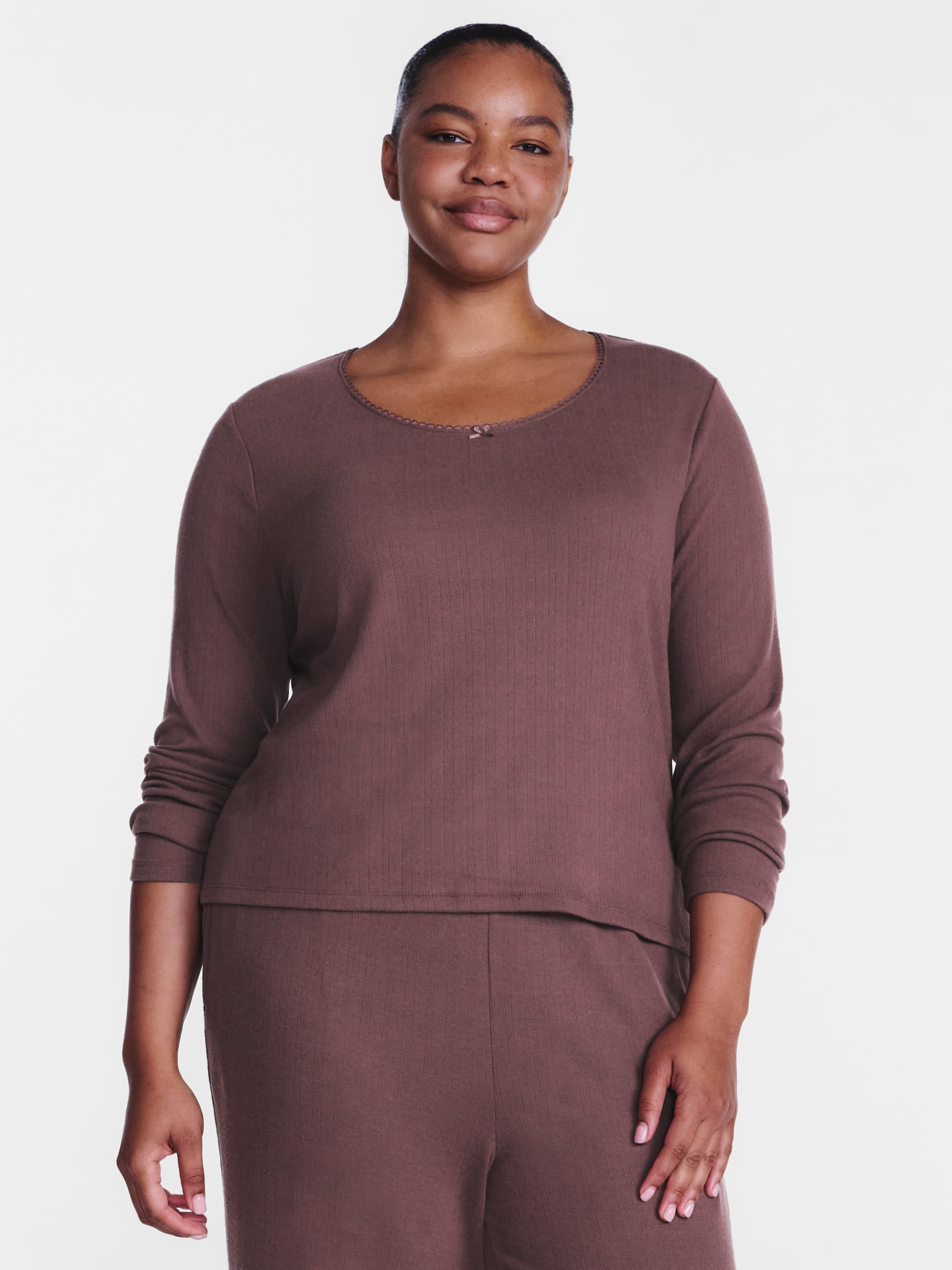 Joyspun Women’s Pointelle Sleep Top Sizes XS-2X