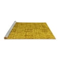 thumbnail image 2 of Ahgly Company Machine Washable Indoor Rectangle Abstract Yellow Modern Area Rugs, 2' x 4', 2 of 4