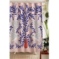 thumbnail image 2 of JOOCAR Plants Fabric Shower Curtain in Blue and Blush, Aesthetic Cute Animals Botanical Leaves Shower Curtains Set with Hooks Funny Abstract Vintage Retro Bathroom, 72 x 72inch, 2 of 7